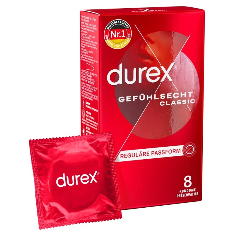 Durex - Prezerwatywy Lateksowe Zbiorniczek 8szt